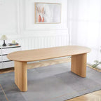 Extensible Dining Table with MDF Top and Metal Legs, for Dining Room, Office, or Coffee Table