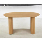 Extensible Dining Table with MDF Top and Metal Legs, for Dining Room, Office, or Coffee Table