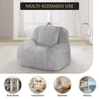 Giant faux leather beanbag sofa - adult beanbag chair with padding and handles - perfect for the living room- highly comfortable.