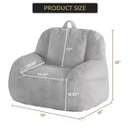 Giant faux leather beanbag sofa - adult beanbag chair with padding and handles - perfect for the living room- highly comfortable.
