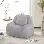 Giant faux leather beanbag sofa - adult beanbag chair with padding and handles - perfect for the living room- highly comfortable.
