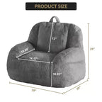 Giant faux leather beanbag sofa - adult beanbag chair with padding and handles - perfect for the living room- highly comfortable.