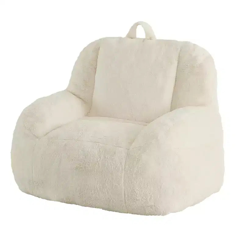 Giant faux leather beanbag sofa - adult beanbag chair with padding and handles - perfect for the living room- highly comfortable.