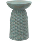 Table d'appoint haute contemporaine Willis en manguier massif de 16 po de largeur, assemblée