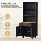 GDFStudio Keith Farmhouse TV Entertainment Center Up to 70 with Adjustable Shelves and Storage