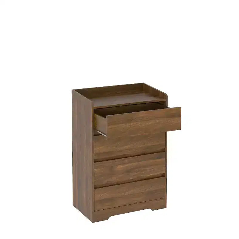 Modern 4 Drawer Dresser for Bedroom, Vertical Dressers with Handle-Free Design, Storage Cabinet for Living Room, Entryway, or Office-Panipeachy