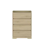 Modern 4 Drawer Dresser for Bedroom, Vertical Dressers with Handle-Free Design, Storage Cabinet for Living Room, Entryway, or Office-Panipeachy
