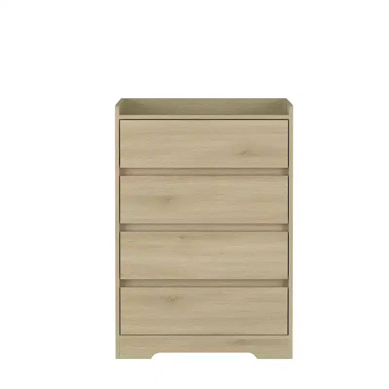 Modern 4 Drawer Dresser for Bedroom, Vertical Dressers with Handle-Free Design, Storage Cabinet for Living Room, Entryway, or Office-Panipeachy