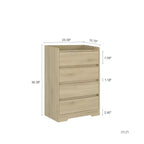 Modern 4 Drawer Dresser for Bedroom, Vertical Dressers with Handle-Free Design, Storage Cabinet for Living Room, Entryway, or Office-Panipeachy