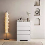 Modern 4 Drawer Dresser for Bedroom, Vertical Dressers with Handle-Free Design, Storage Cabinet for Living Room, Entryway, or Office-Panipeachy
