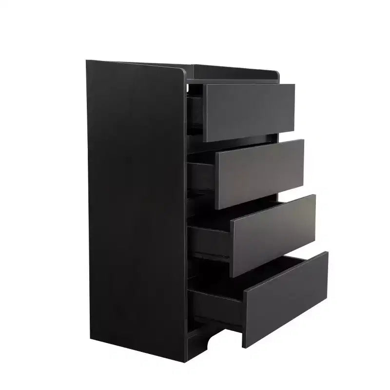 Modern 4 Drawer Dresser for Bedroom, Vertical Dressers with Handle-Free Design, Storage Cabinet for Living Room, Entryway, or Office-Panipeachy
