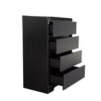 Modern 4 Drawer Dresser for Bedroom, Vertical Dressers with Handle-Free Design, Storage Cabinet for Living Room, Entryway, or Office-Panipeachy