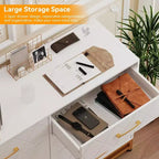 8-Drawer Modern Tall Wooden Dresser, Soft-Close Glides & Anti-Tip Kit, Space-Saving Chest for Bedroom, Closet, Kids & Nursery