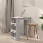 Bar Table with Storage Rack - Modern Design for Dining and Kitchen
