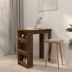 Bar Table with Storage Rack - Modern Design for Dining and Kitchen