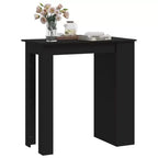 Bar Table with Storage Rack - Modern Design for Dining and Kitchen