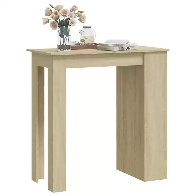Bar Table with Storage Rack - Modern Design for Dining and Kitchen