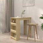 Bar Table with Storage Rack - Modern Design for Dining and Kitchen