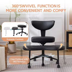 Ergonomic Cross Legged Office Chair, 360 Swivel Meditation Chair, Adjustable Height Kneeling Desk Chairs, for Home