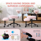 Ergonomic Cross Legged Office Chair, 360 Swivel Meditation Chair, Adjustable Height Kneeling Desk Chairs, for Home