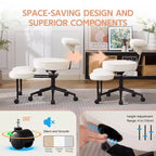 Ergonomic Cross Legged Office Chair, 360 Swivel Meditation Chair, Adjustable Height Kneeling Desk Chairs, for Home