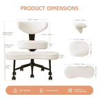 Ergonomic Cross Legged Office Chair, 360 Swivel Meditation Chair, Adjustable Height Kneeling Desk Chairs, for Home