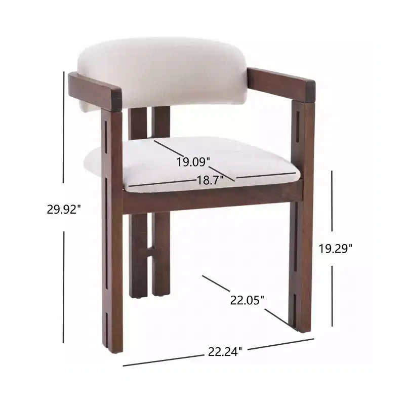 Christopher Knight Home Zane Modern Rubberwood Upholstered Dining Chairs with Louis Back (Set of 2)
