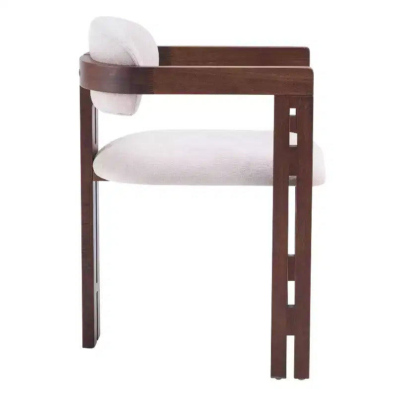 Christopher Knight Home Zane Modern Rubberwood Upholstered Dining Chairs with Louis Back (Set of 2)
