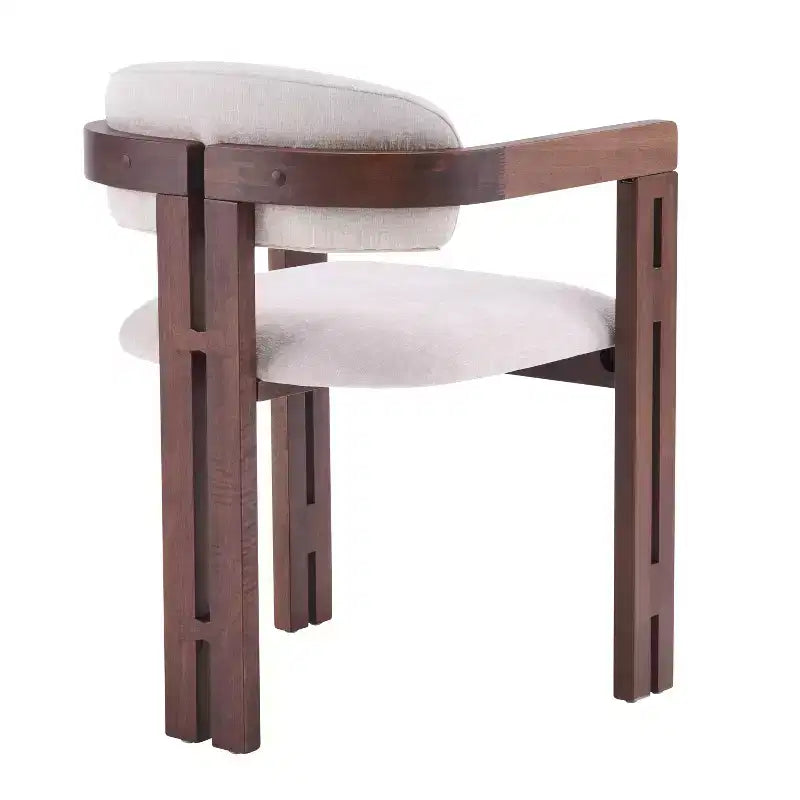 Christopher Knight Home Zane Modern Rubberwood Upholstered Dining Chairs with Louis Back (Set of 2)