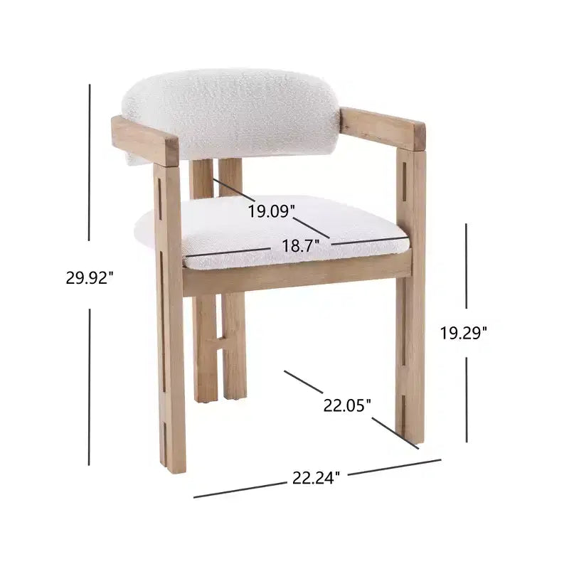 Christopher Knight Home Zane Modern Rubberwood Upholstered Dining Chairs with Louis Back (Set of 2)