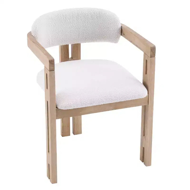 Christopher Knight Home Zane Modern Rubberwood Upholstered Dining Chairs with Louis Back (Set of 2)