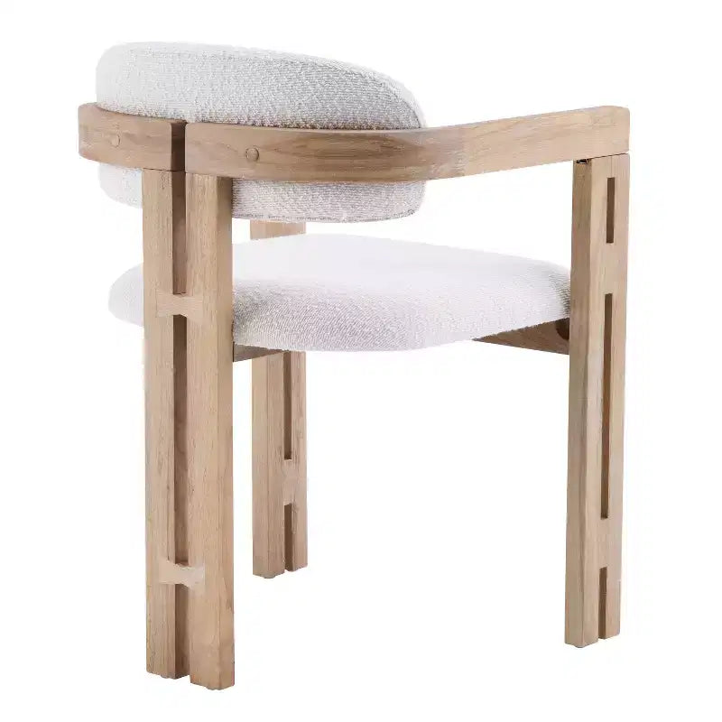 Christopher Knight Home Zane Modern Rubberwood Upholstered Dining Chairs with Louis Back (Set of 2)