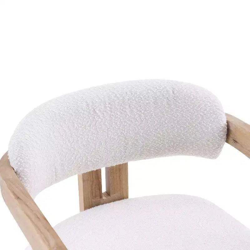 Christopher Knight Home Zane Modern Rubberwood Upholstered Dining Chairs with Louis Back (Set of 2)