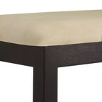 Kensington Black Wood Dining Bench - Black/Beige - iNSPIRE Q