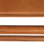 Storied Home Solid Wood and Leather Dining Chair, Set of 2