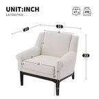 Polibi Flared-Arm Accent Chair