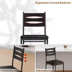 Set of 2/4 Bar Stools, Counter Height Bar Chairs with Back & Thick Cushion, PU Leather Upholstered Stools with Metal Frame for Kitchen, Dining Room