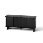 Bestier 58 TV Stand for 45/55/60/65 TV, Mid-Century TV Cabinet with Sliding Doors, TV Media Console with Storage for Living Room & Bedroom