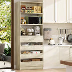 Besiost 80H Pantry Cabinet with Drawers