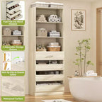 Besiost 80H Pantry Cabinet with Drawers