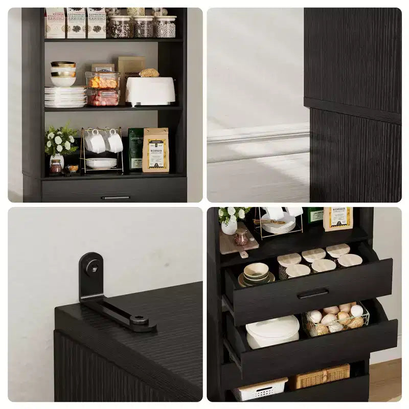 Besiost 80H Pantry Cabinet with Drawers