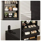 Besiost 80H Pantry Cabinet with Drawers
