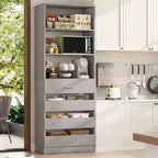 Besiost 80H Pantry Cabinet with Drawers