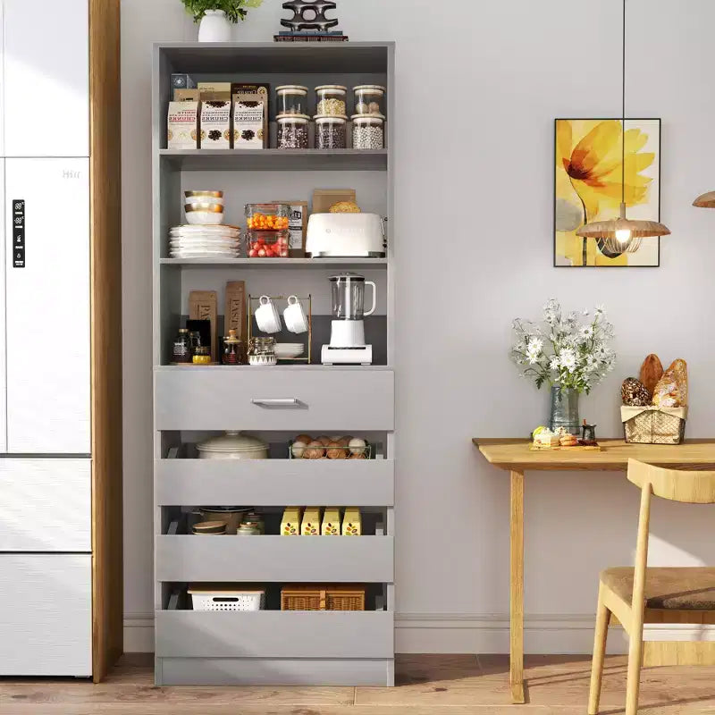 Besiost 80H Pantry Cabinet with Drawers