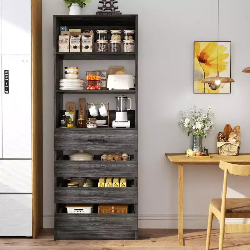 Besiost 80H Pantry Cabinet with Drawers