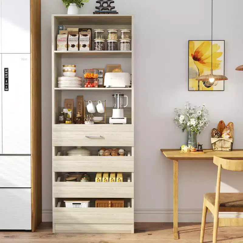 Besiost 80H Pantry Cabinet with Drawers