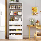 Besiost 80H Pantry Cabinet with Drawers