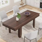 63 in-86.6 in Sturdy Wooden Frame Extendable Dining Table for 6-10 People - Easy Assembly for Kitchen & Dining Room, Chairs Not Included