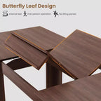 63 in-86.6 in Sturdy Wooden Frame Extendable Dining Table for 6-10 People - Easy Assembly for Kitchen & Dining Room, Chairs Not Included