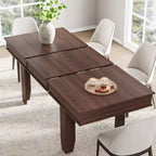63 in-86.6 in Sturdy Wooden Frame Extendable Dining Table for 6-10 People - Easy Assembly for Kitchen & Dining Room, Chairs Not Included